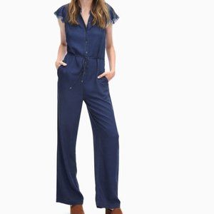 Splendid Crosshatch Ruffle Playsuit NWT Sz S